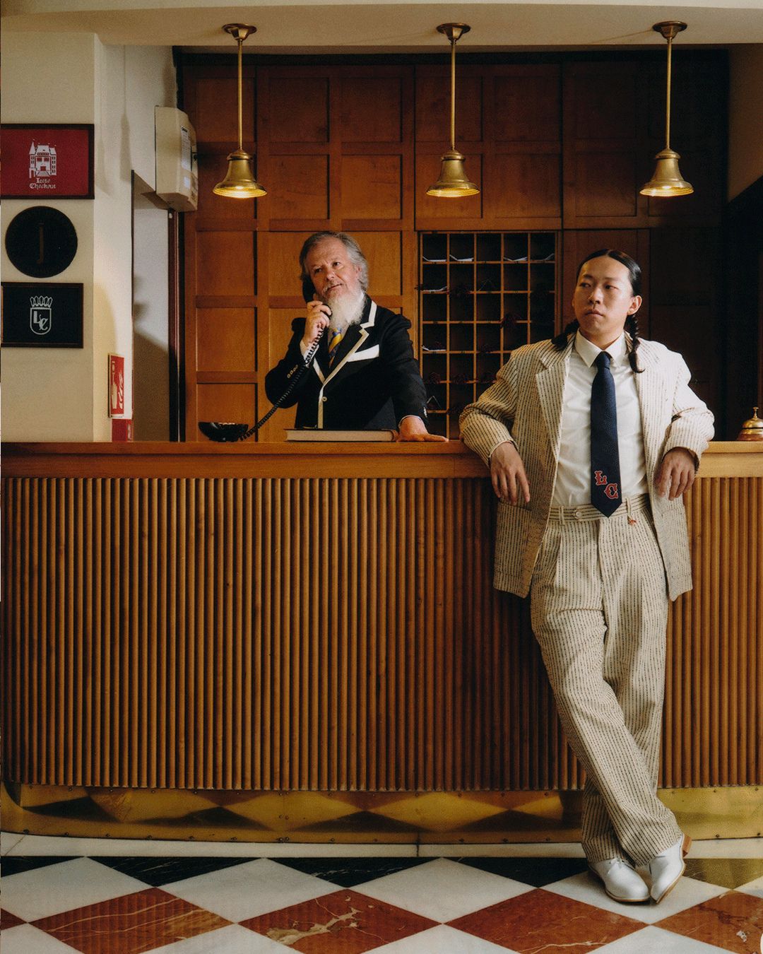 Front-of-house team working in a restaurant